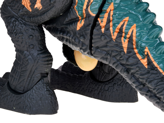Large robot dinosaur walks, roars, LAYS EGGS, light effects pair ZA5716