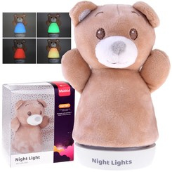 Beige TEDDY BEAR Night light for children bear Pleasant to the touch ZA4772