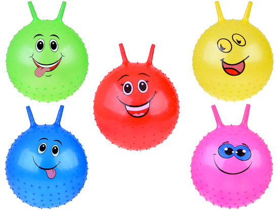 Hopper Ball Smiley Face 55 cm for Gymnastics, Exercise, and Play ZA5972