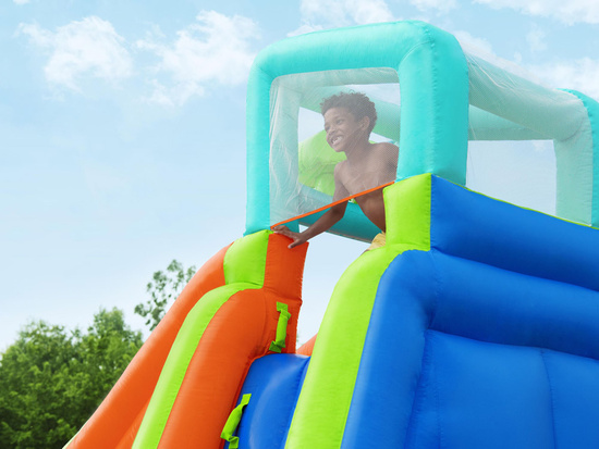 Bestway Wodny PLAC ZABAW H2O Go 365x320x270cm zjeżdżalnia i wyrzutnia 53408