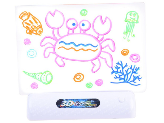 3D Drawing Board with LED Lighting + Markers and Glasses TA0115