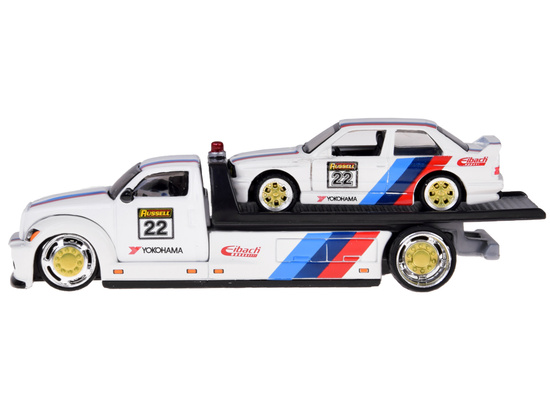 Maisto Licencjonowane Auta Metalowe 1:64  Flatbed i BMW M3 1988 ZA5958