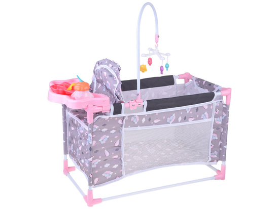 2-in-1 Sweet Dream Doll Set – Crib and High Chair ZA5918