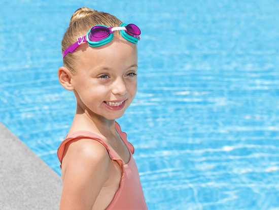 Bestway Swimming goggles PINK goggles for the pool 3+ 21002