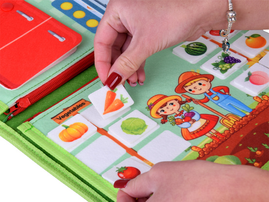 Montessori clock ZA6022 educational manipulative book