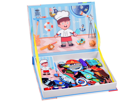 Magnetic puzzle book boys 59 pieces ZA3765