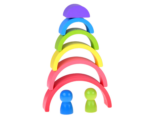 Wooden Montessori puzzle - pieces of different shapes ZA5859