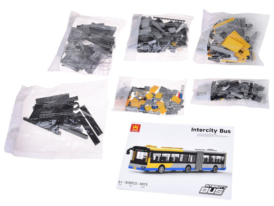 Technical blocks articulated city bus 415 pieces ZA5677