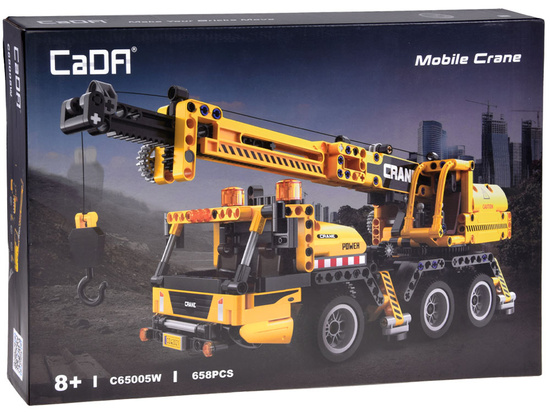 CaDA technical construction blocks 658 pieces CRANES movable elements ZA 5690