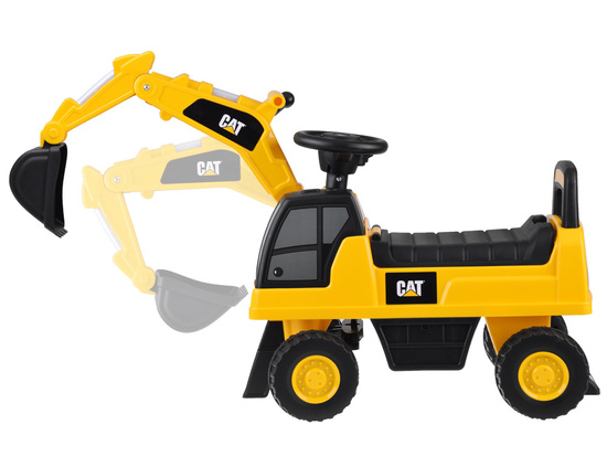 CAT excavator with movable bucket, storage compartment, horn ZA4898