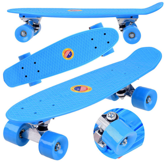 FISZKA skateboard for children up to 50kg BLUE SP0575
