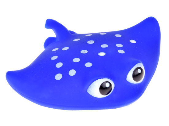 Rubber Bath Animals x4 Turtle Shark Whale Stingray ZA5858