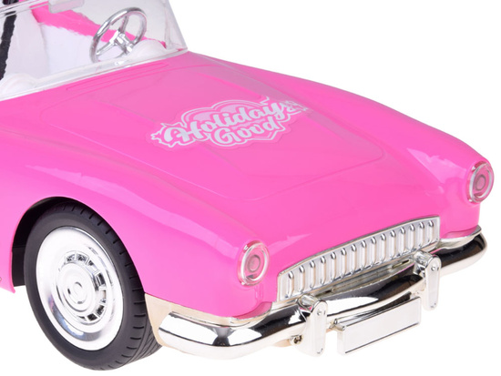 Remote-Control Retro Cadillac Car + Elegant Doll in Fur RC0745