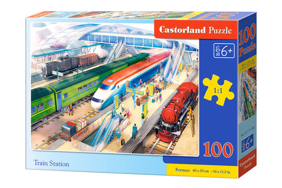 Puzzle 100 Pieces Train Station