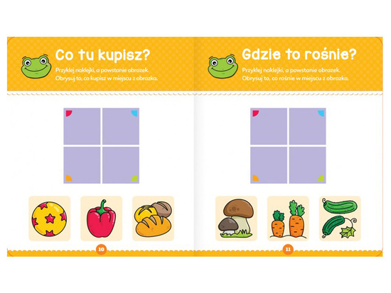 Aksjomat Zabawy malucha z żabką książeczka z naklejkami KS0826