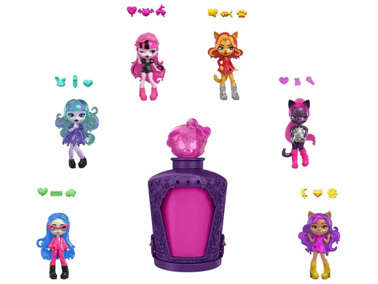 Mattel Mini doll from Monster High POTIONS series 2 and 3 blindbox 1 pc. ZA6055