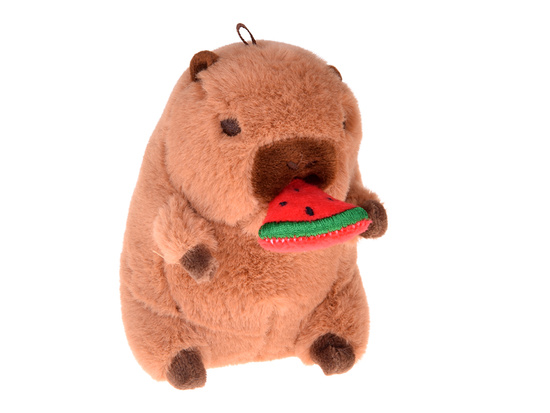 Adorable CAPYBARA pendant eating a watermelon mini mascot 10 cm ZA5733