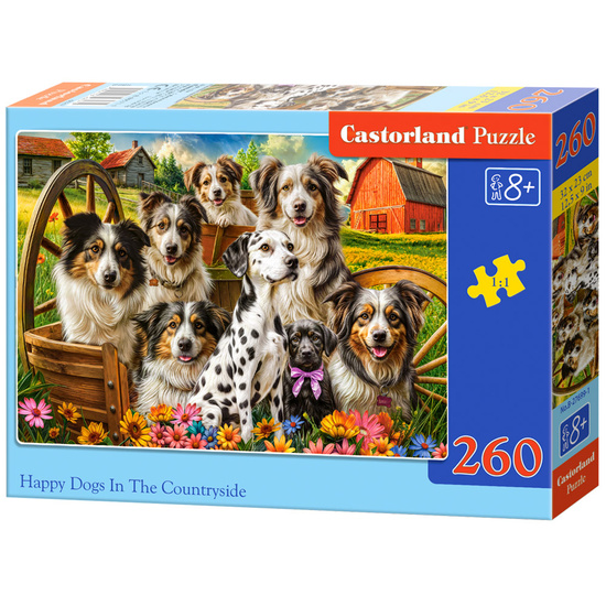 Puzzle 260-elementów  Happy Dogs In The Countryside B-27699-1 