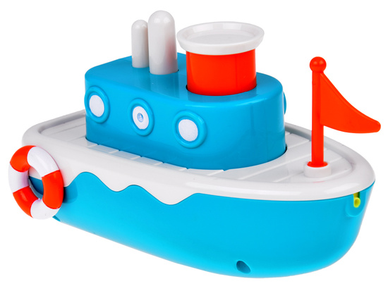 Floating wind-up bath ship. Splashes water ZA5603