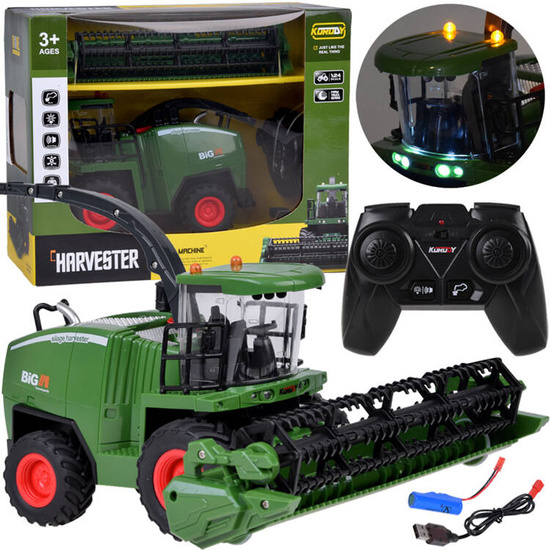 The harvester controlled by the remote control smokes the sound of RC0603