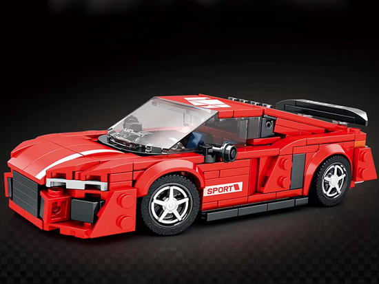 Technical blocks Car RED in the style of a sports coupe 373-piece ZA5782