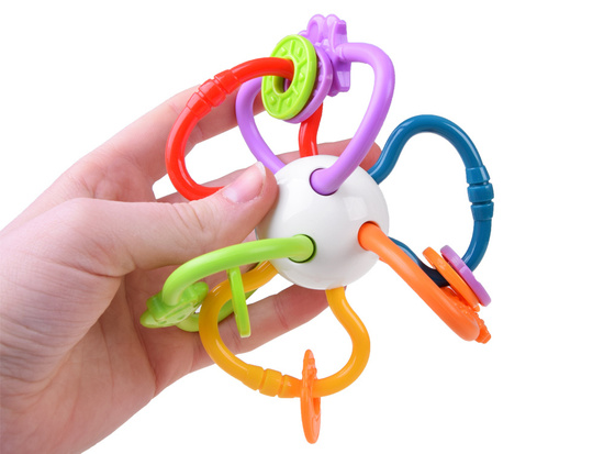 Sensory teether for a baby rattle ZA4309
