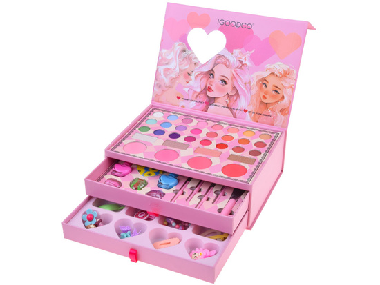 Large makeup set - a charming box with cosmetics and jewelry ZA5693
