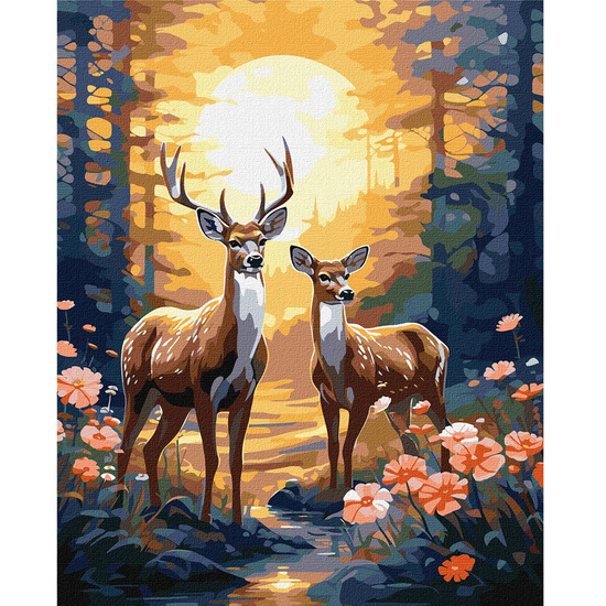Painting by numbers 40x50 cm KHO6602 Graceful deer AP0113