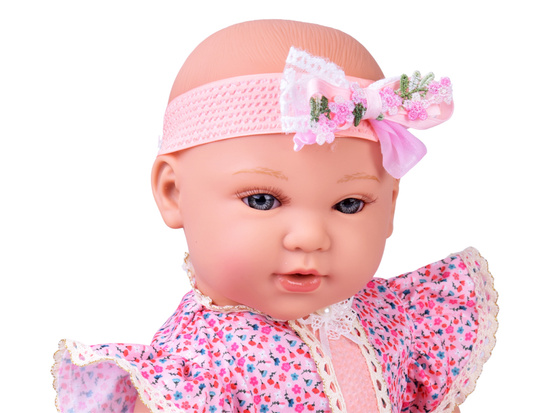 Lalka BOBAS interaktywna 46cm - w liliowej sukience + akcesoria ZA5834