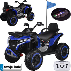 Duży quad na akumulator dla dziecka 4x4 PA0328 Niebieski