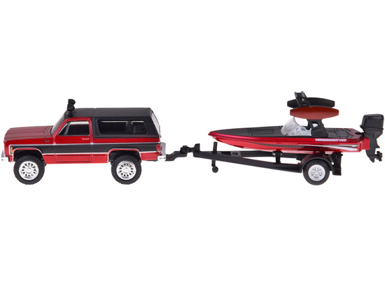 Maisto Licensed Metal car Chevrolet K5 Blazer + boat 1:64 ZA5964