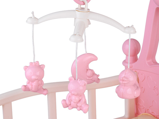 Large bed, doll cradle + carousel ZA4788