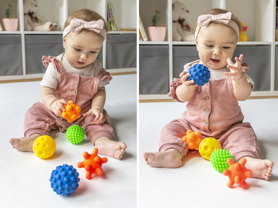 Colorful sensory balls Sensorki 5 pcs 417