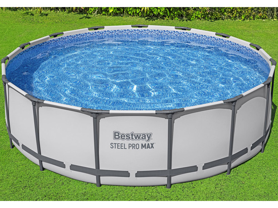 Bestway Basen  STELAŻOWY 457x122cm 10w1 pompa drabinka pokrywa 56438