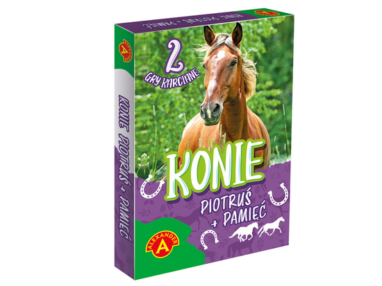 Cards card game PIOTRUŚ + MEMORY - HORSES 2779