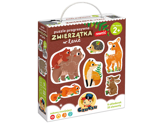 CzuCzu Progressive puzzle Animals in the forest ZA4158