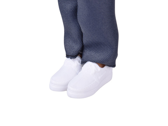 Anlily Doll boy BRUNET Paulo in shirt and dark pants ZA6006 B