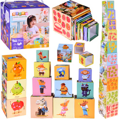 Edukacyjne puzzle sześcienne dla dzieci - kreatywna układanka 10szt. ZA5868