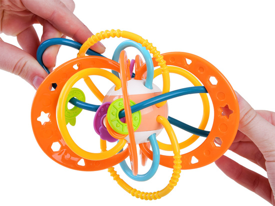 Pleasant and soft Sensory TEETHING Rattle for toddlers ZA4308 PO