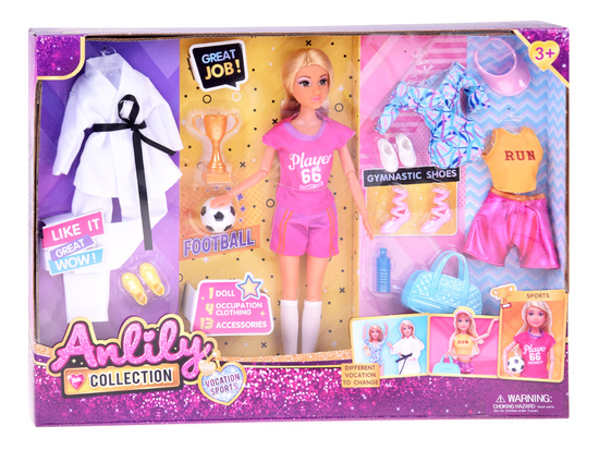Anlily Doll SPORTSMAN Football, gymnastics, running, taekwondo ZA5696