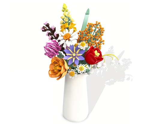 Technical blocks flowers FLOWER BOUQUET ceramic vase 1070 pieces ZA5865