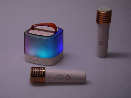 Microphones with speaker wireless + bluetooth + 2 microphones IN0178