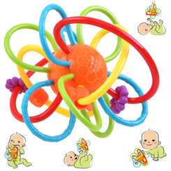 Sensory teether for a baby rattle ZA2377