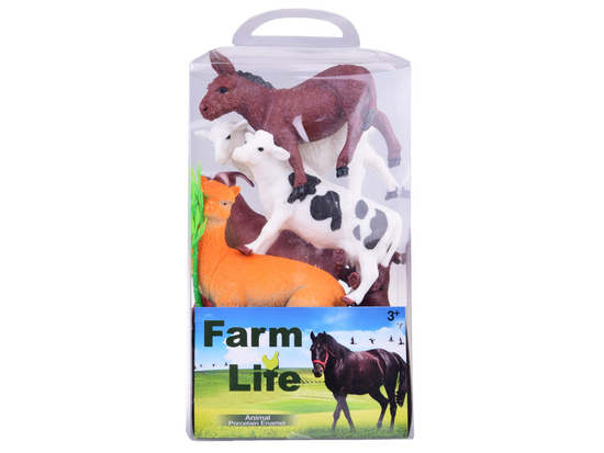 Farm Animals Set Farm Horse Cow Dog Duck 27 pieces ZA5069