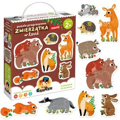 CzuCzu Puzzle progresywne Zwierzątka w lesie ZA4158
