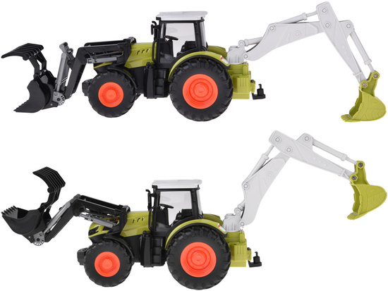 Remote-controlled tractor Backhoe loader bulldozer with remote control RC0718