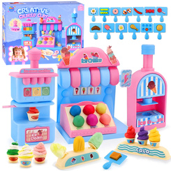 Sweet set of PLASTIC Ice Cream Parlor Confectionery - lots of accessories ZA5895