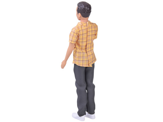 Anlily Doll boy BRUNET Paulo in shirt and dark pants ZA6006 B