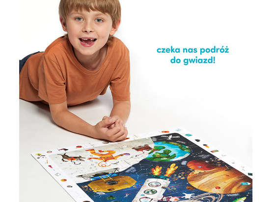 CzuCzu Obserwacyjne puzzle Kosmos  60 elementów +plakat edukacyjny ZA5560