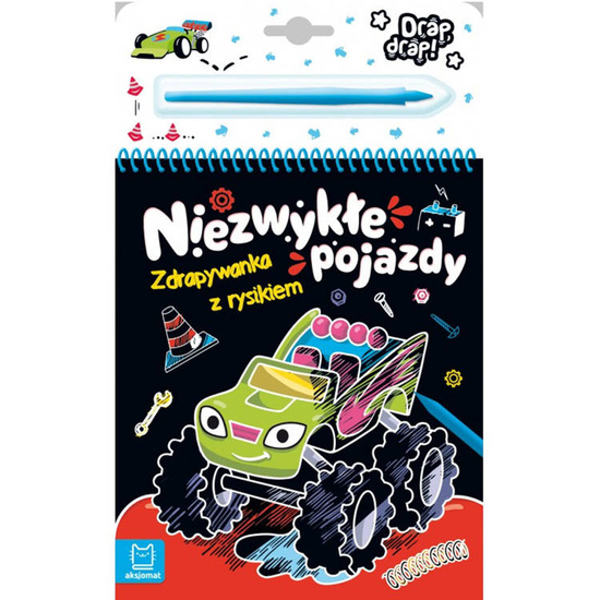 Zdrapywanka z rysikiem. Niezwykłe pojazdy. KS0655